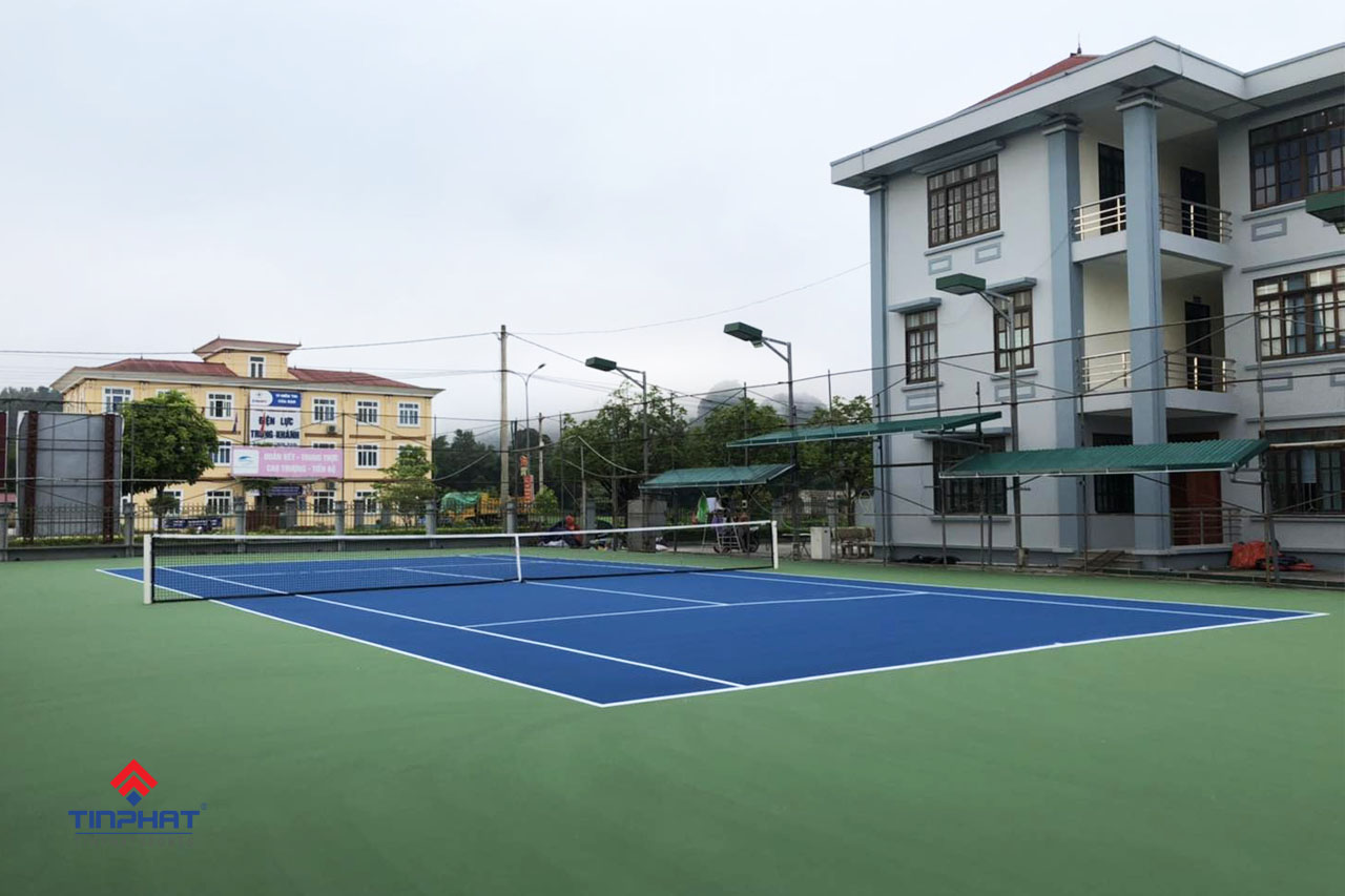 Thi công sân tennis Tín Phát Sports